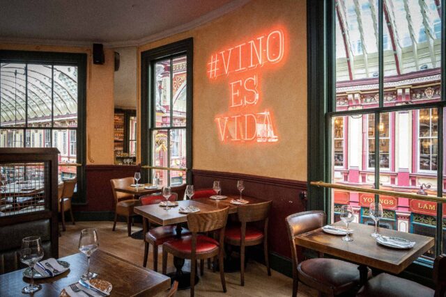 Spanish Restaurant Bar Leadenhall Market Bishopsgate City London Tapas Wine Fine Dining